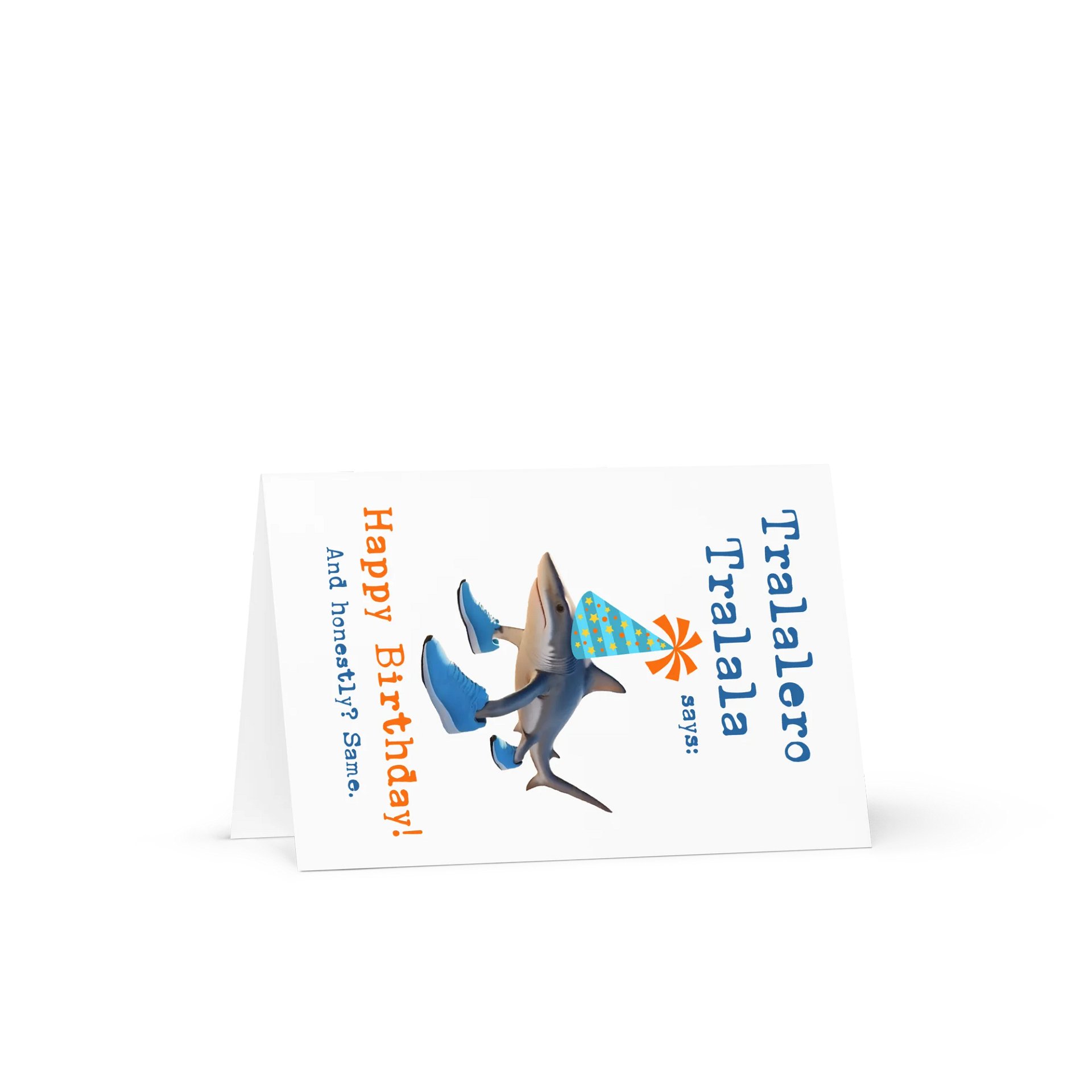 Tralalero Tralala Funny Birthday Greeting Card product image (1)