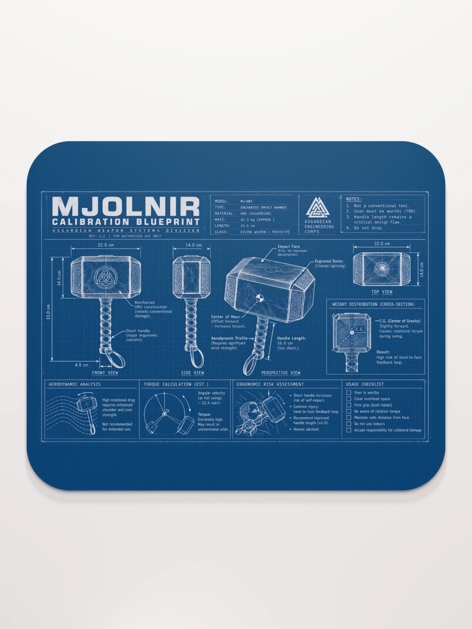 The Mjolnir Technical Specification Blueprint product image (5)