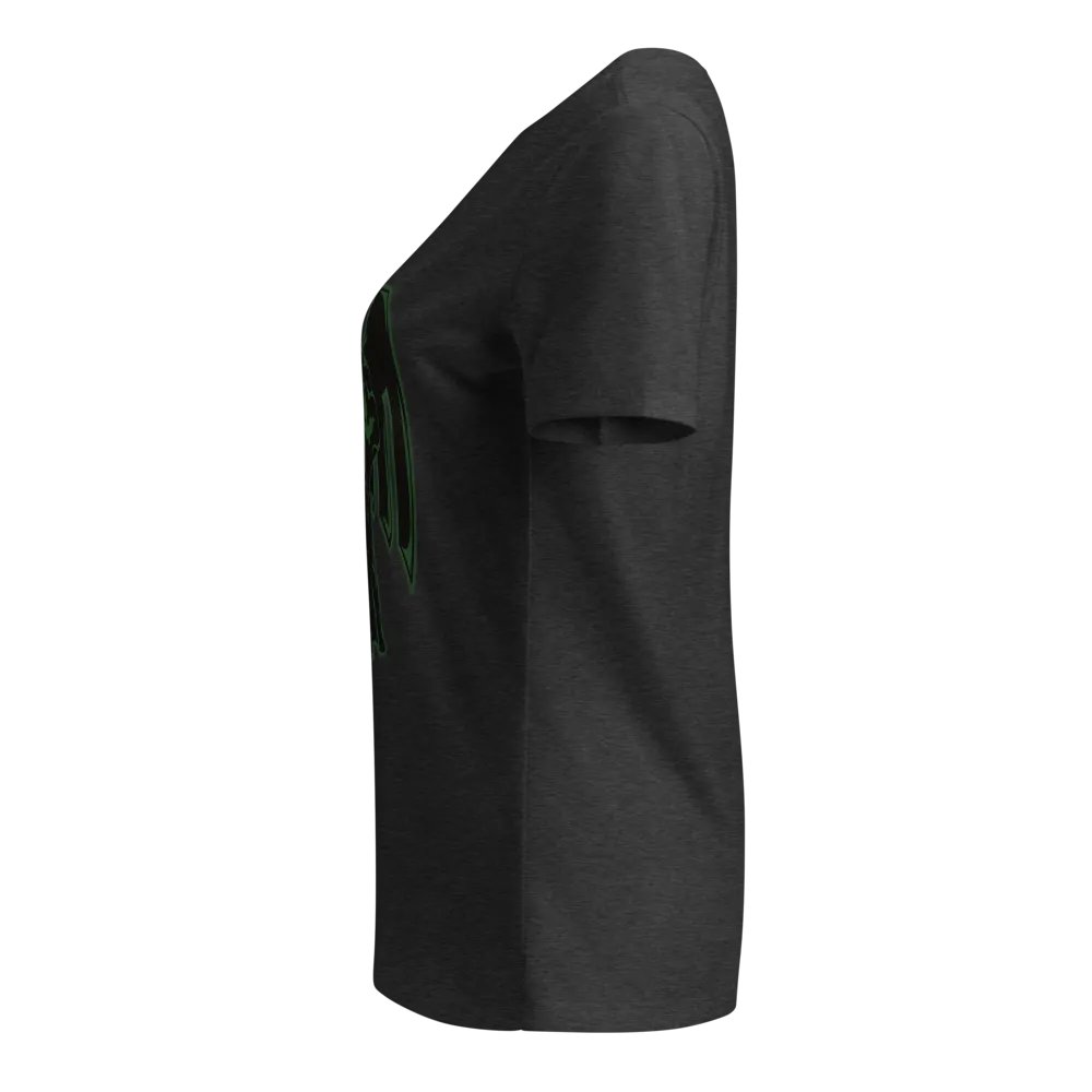 Highlander Roll1 Green Womens V-Neck Shirt product image (13)