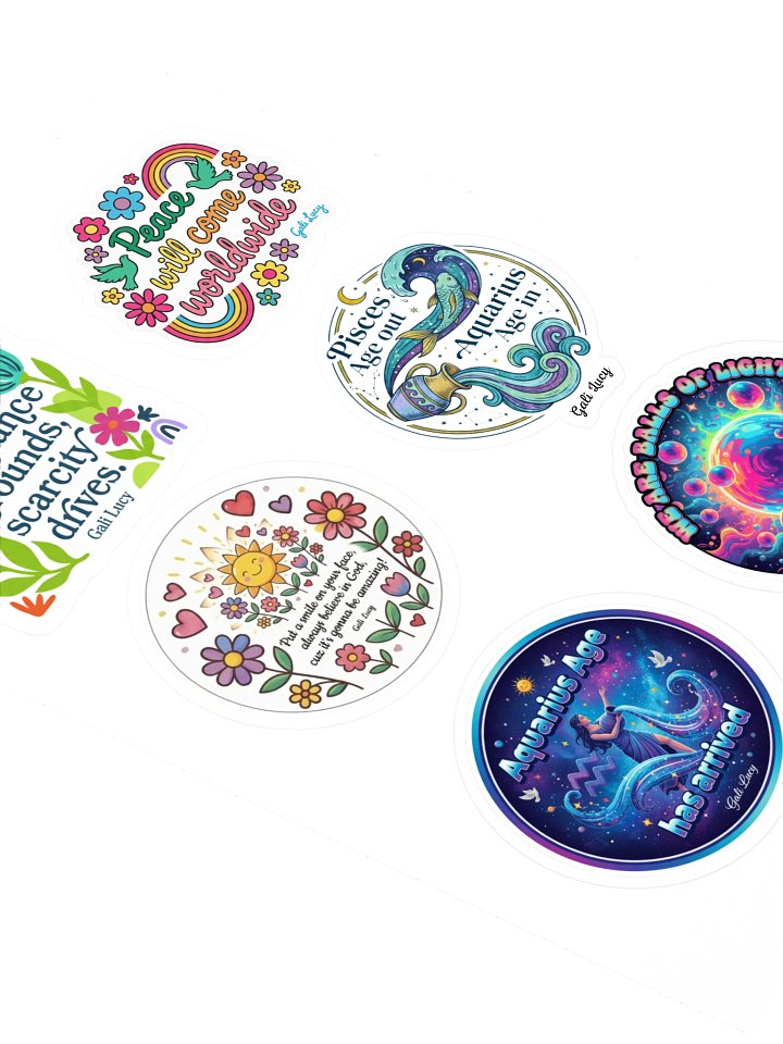 Set of 6 Stickers - Style 12 product image (2)