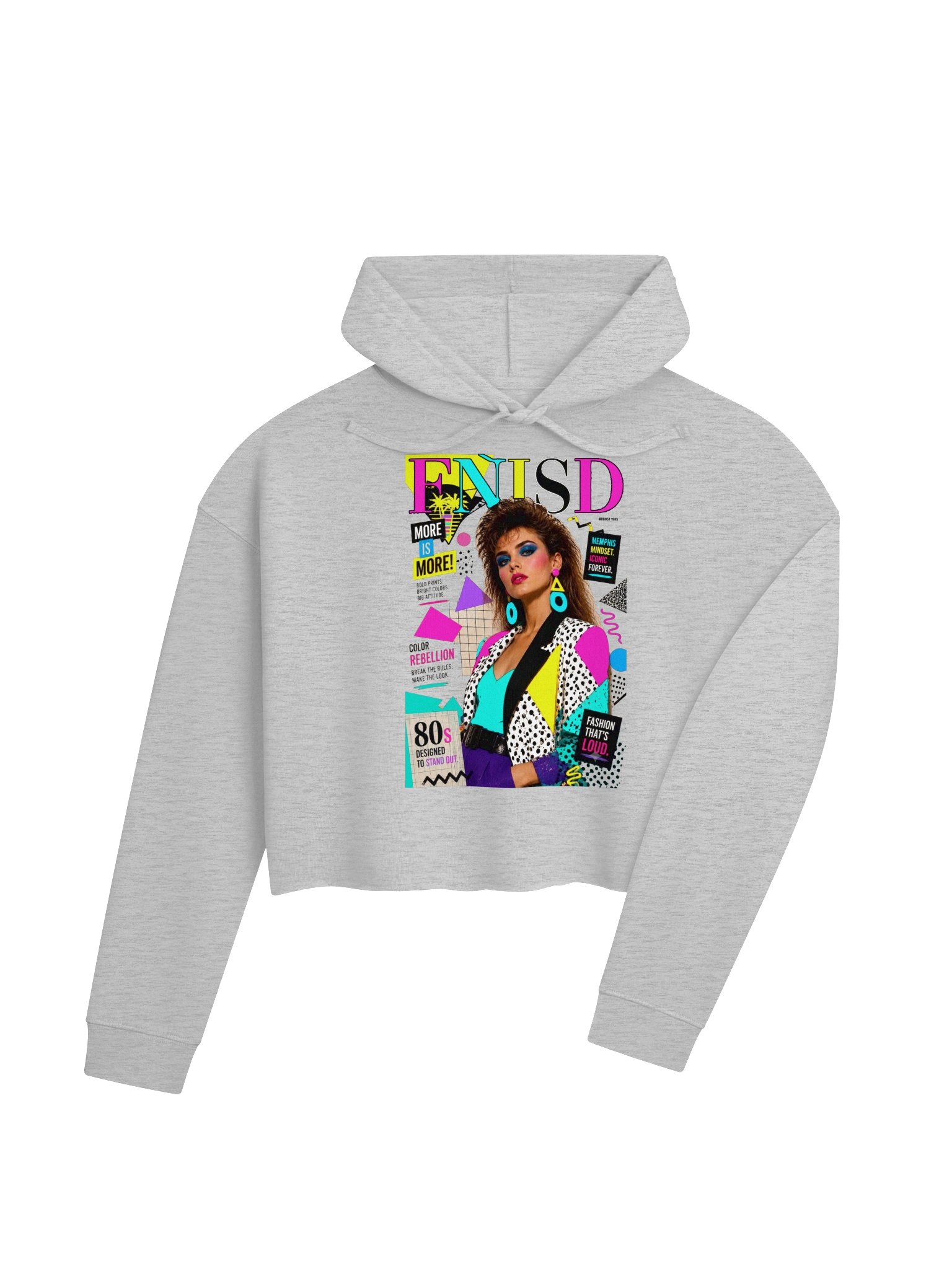 VOGUE 80s CROP HOODIE product image (4)
