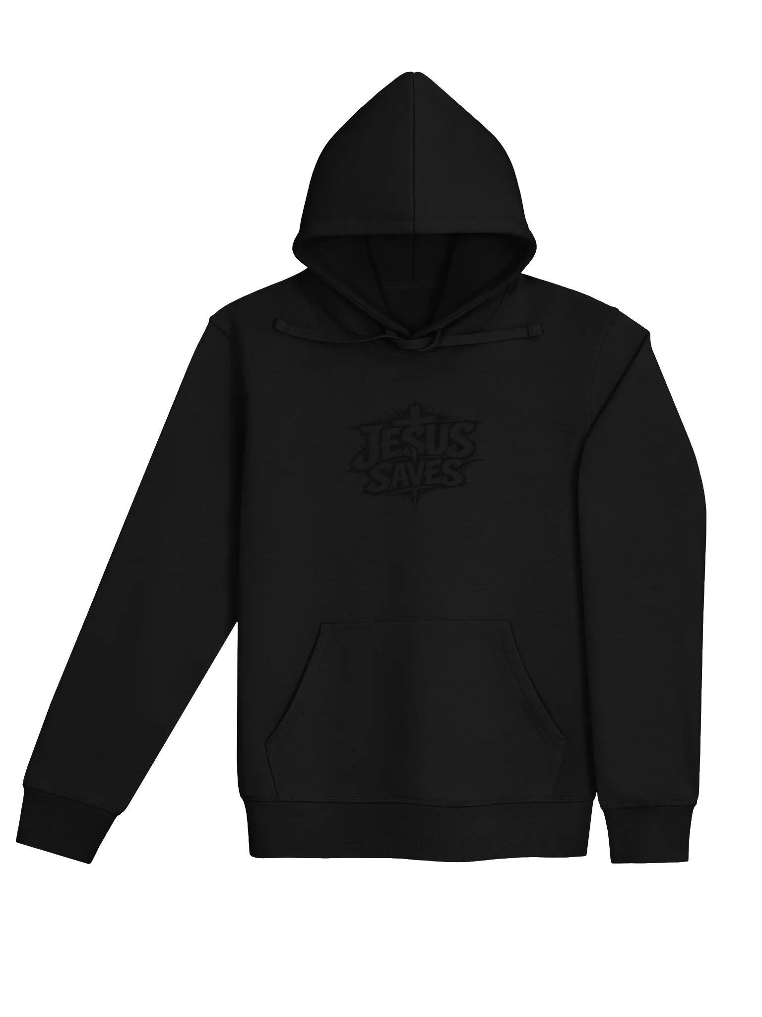 Jesus Saves Hoodie (black text) product image (4)