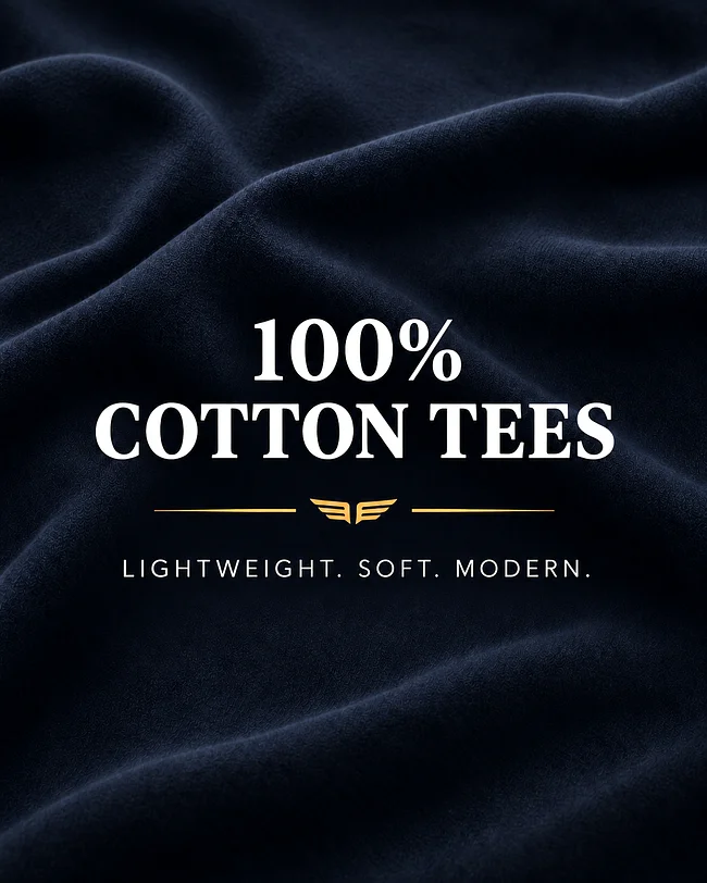 100% cotton tees