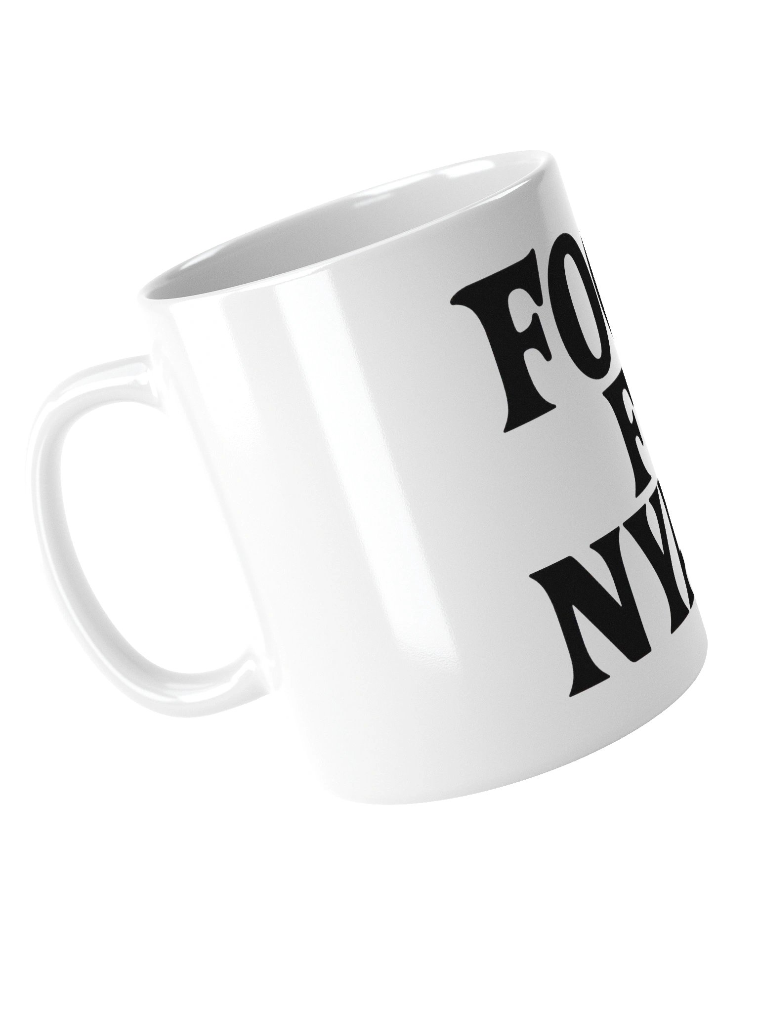 FOOD FI NYAM White Glossy Mug product image (4)