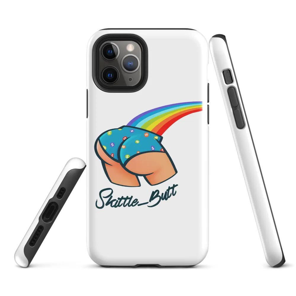 Skittle_Butt Rainbow iPhone® Tough Case product image (2)