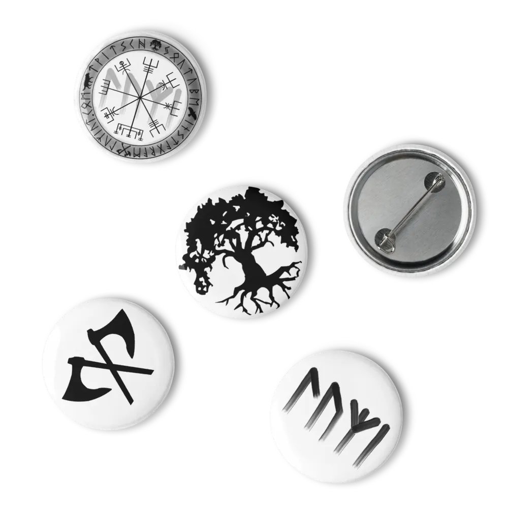 Set von Pin Buttons | Versch. Logos product image (10)