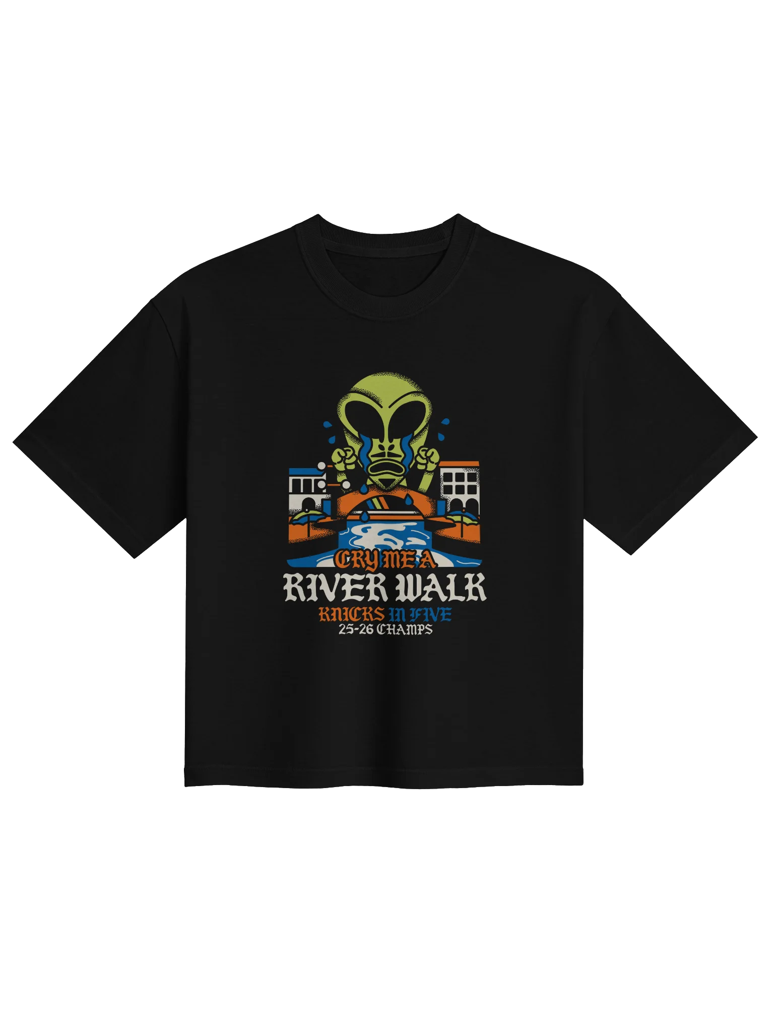 Cry Me A River Walk Women's Boxy Tee Dark product image (1)