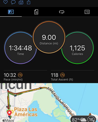 Pre Half Marathon 9 mile Run.
Touched the water at the beach and then back to the hotel!  Beautiful beach!
#explorecancun  @t...