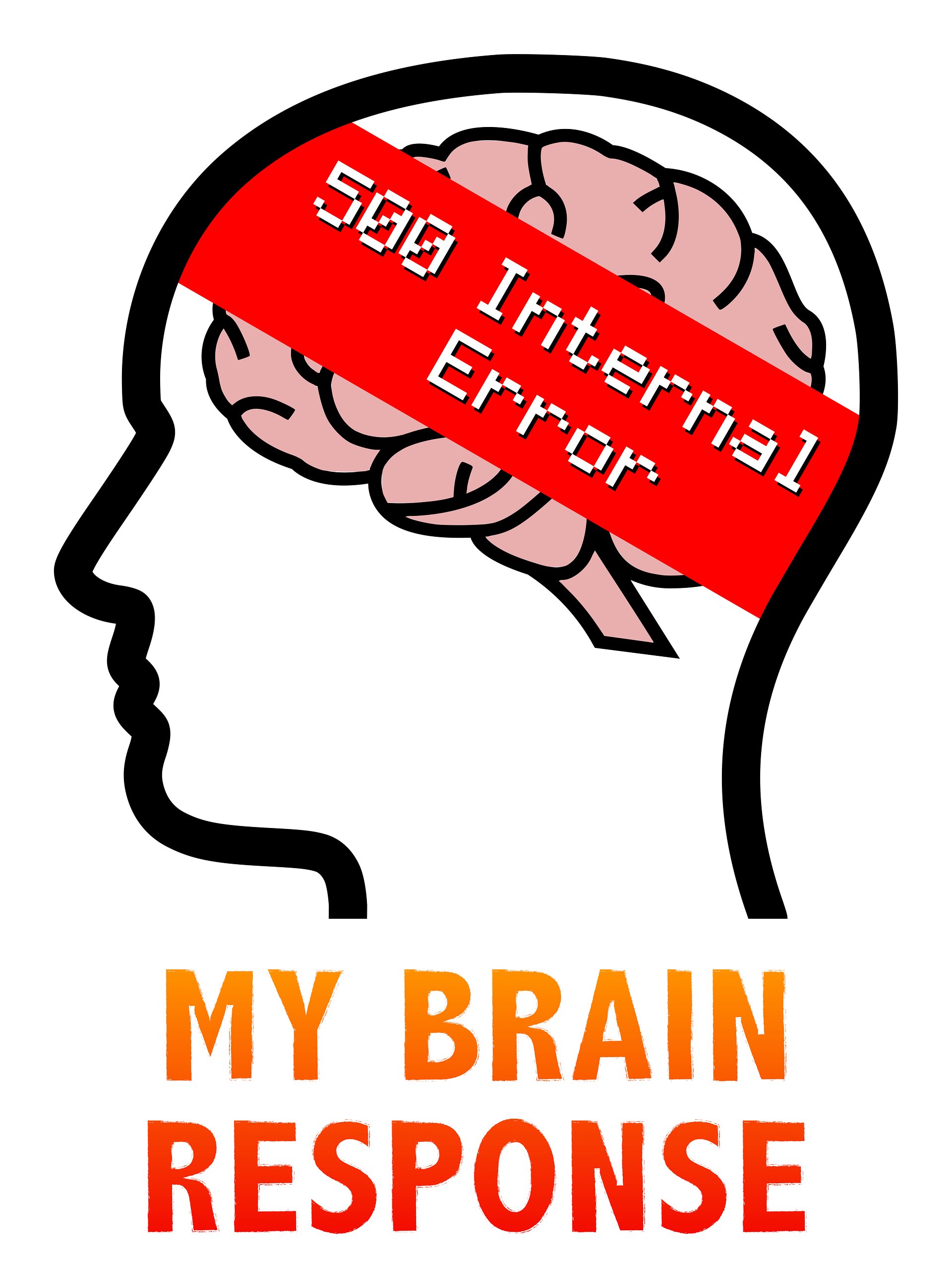My Brain Response: 500 Internal Error T-Shirt product image (2)