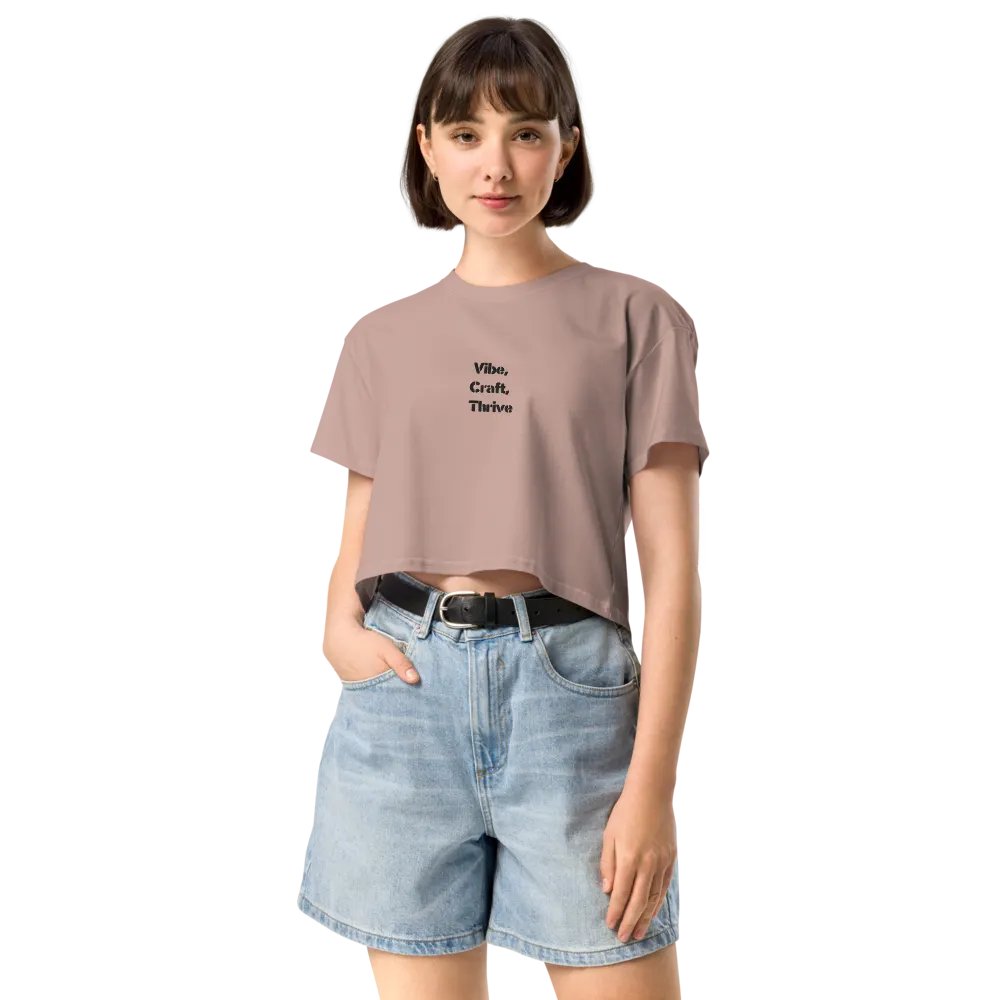 Vibe, Craft, Thrive Crop Top product image (1)