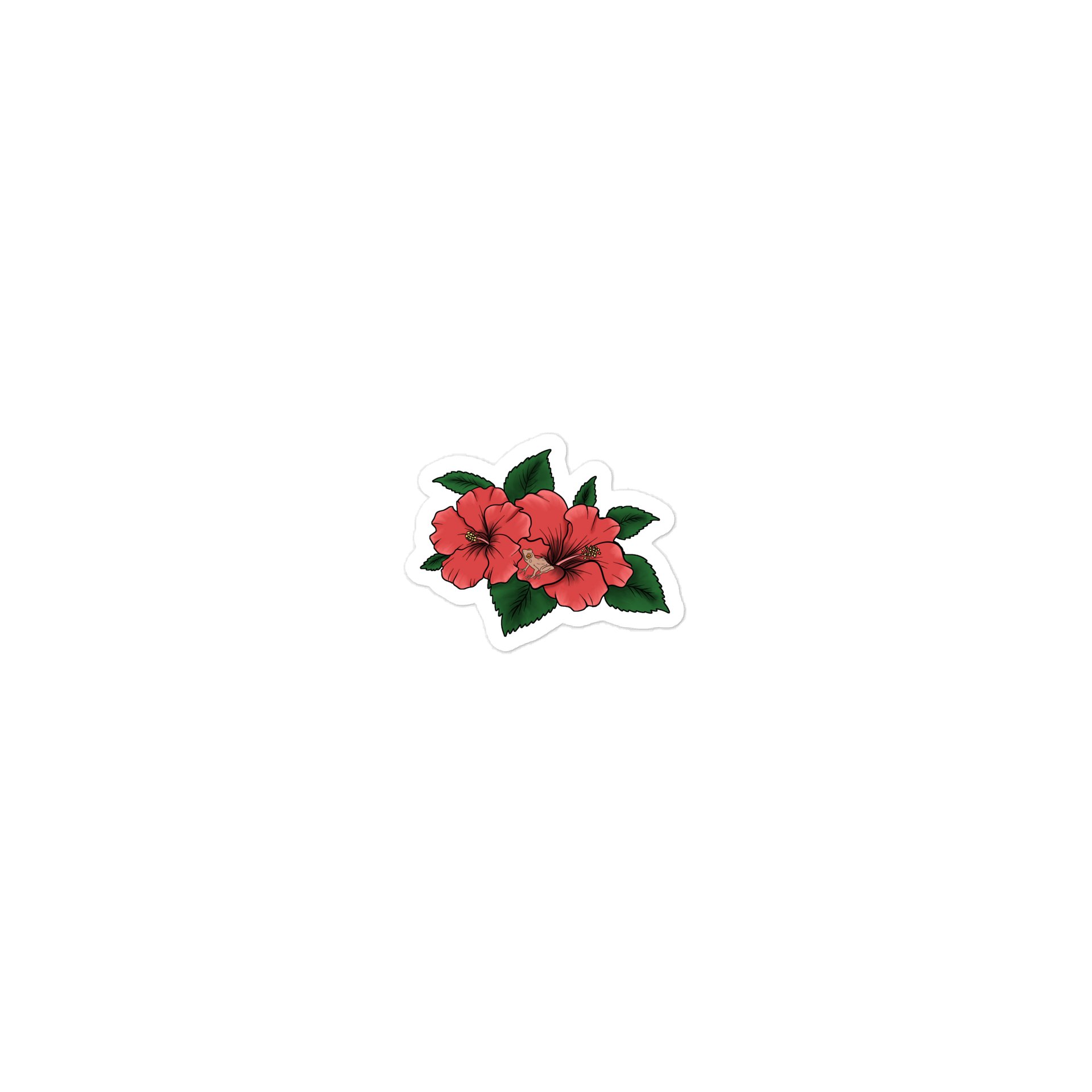 Flor de Maga y Coquí (Sticker) product image (1)