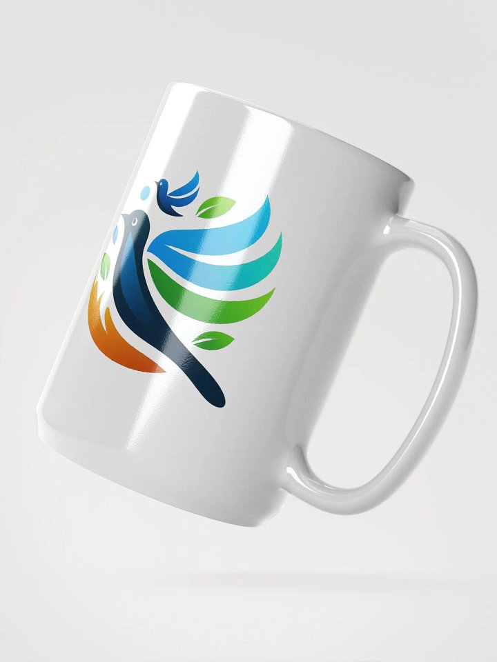 Dynamic Birds White Glossy Mug product image (2)