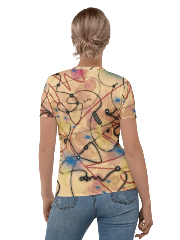 Women's Crew Neck Poly Tee 'Go Golden' product image (4)