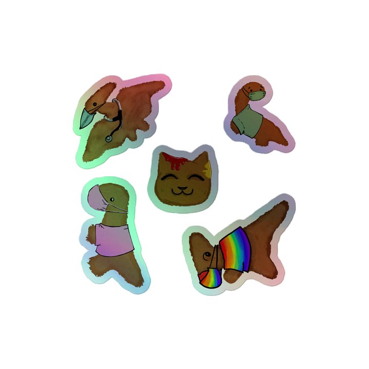 MSF/DWB Fundraising Sticker sheet 2025 - Dino Nuggies, Hold the Googly product image (2)