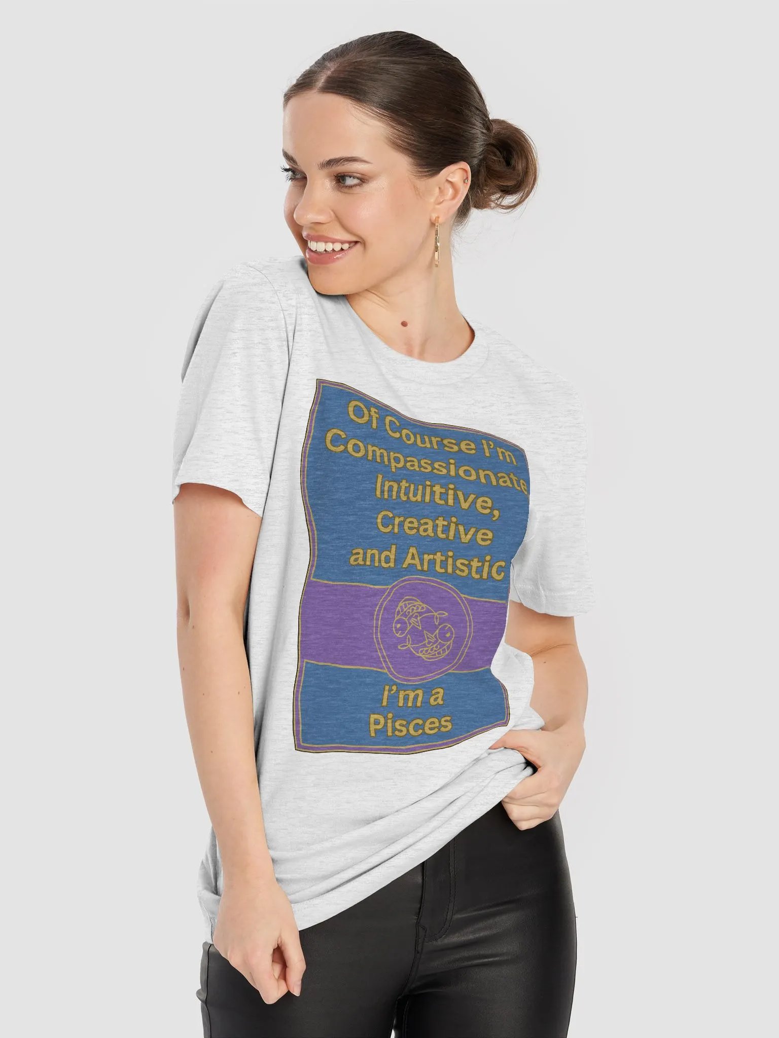 Of Course I’m Pisces Zodiac Sign T-Shirt, Zodiac Sign Vibes T-Shirt, Pisces T-Shirt, Astrological T-shirt product image (1)