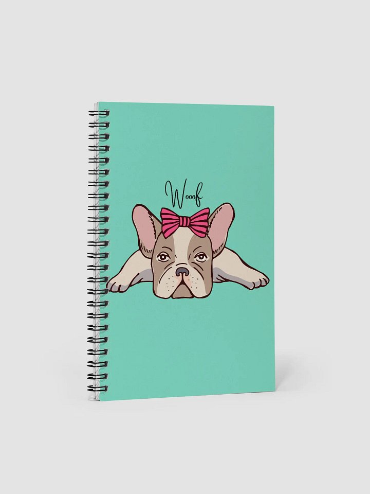 Girly French Bulldog Spiral Notebook product image (2)