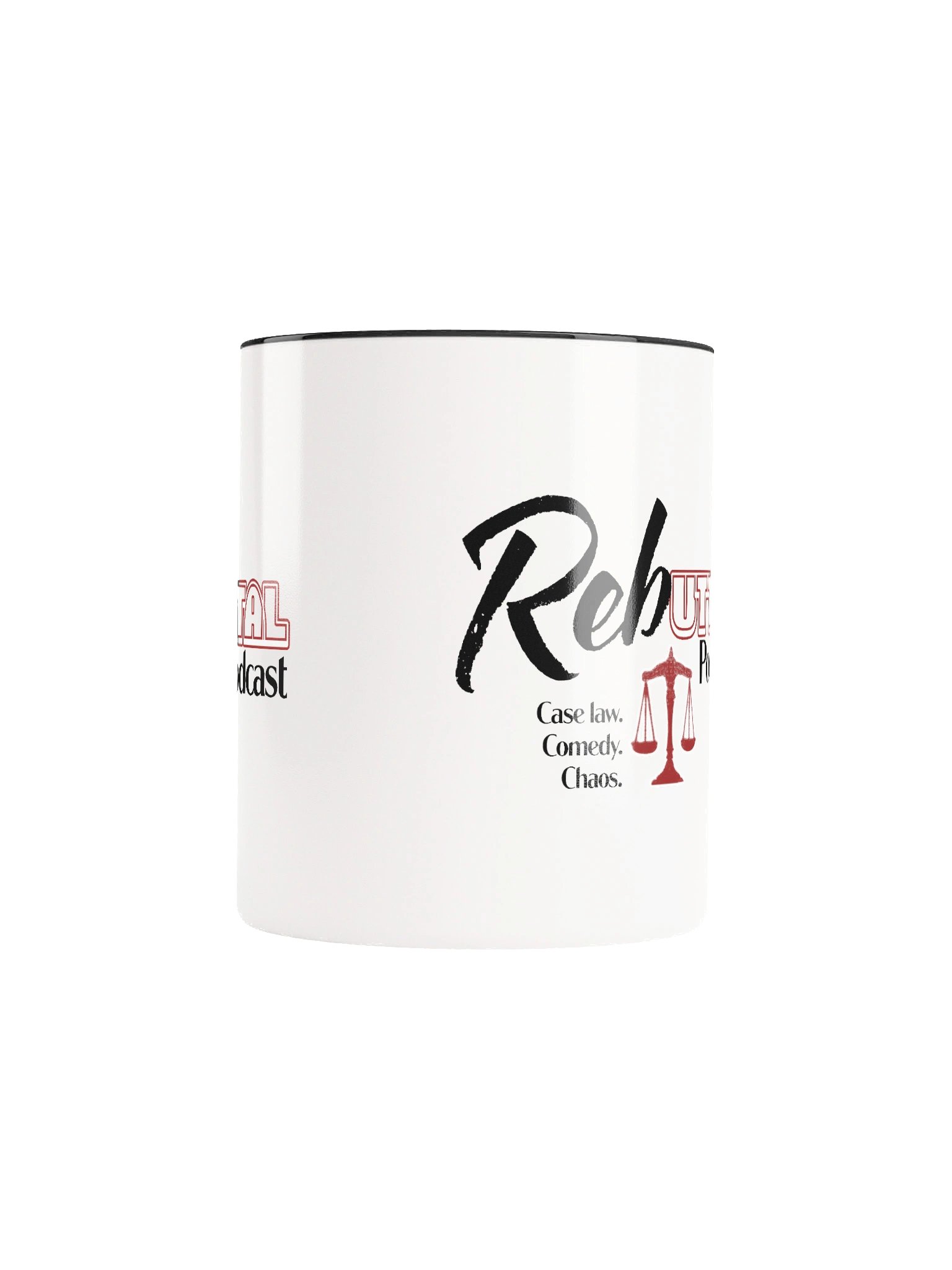 Rebuttal Podcast White & Black Ceramic Mug product image (3)