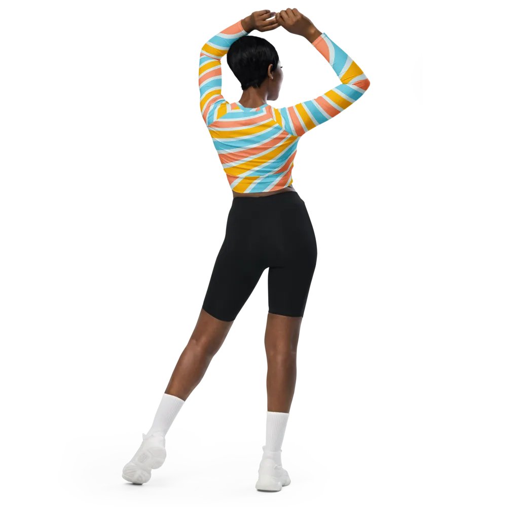 WHITE SKI MASK STRIPED CROP product image (5)