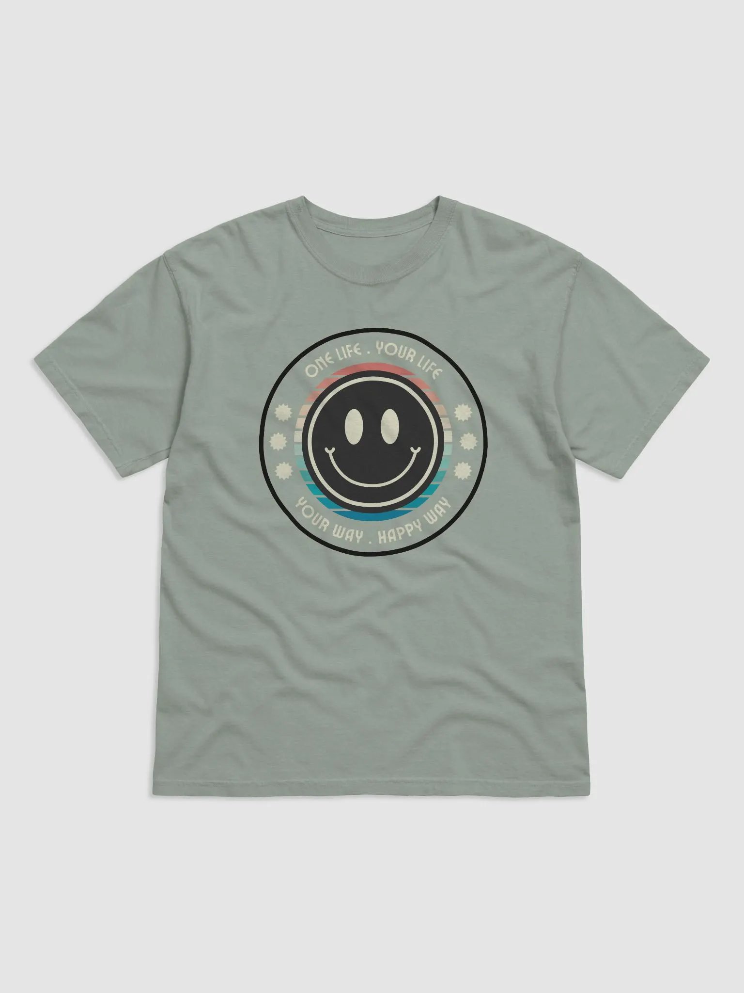 Don't Worry Be Happy Circle T-Shirt product image (6)