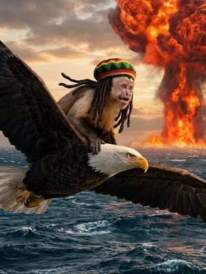 MAKING PEACE IN THE MIDDLE EAST🦅 #iran #usa #jahmunkey #monkey #fyp 
