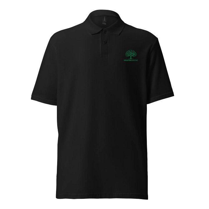 Graphic Grove Unisex Cotton Pique Polo Shirt with Tree Design - Comfortable & Stylish product image (1)