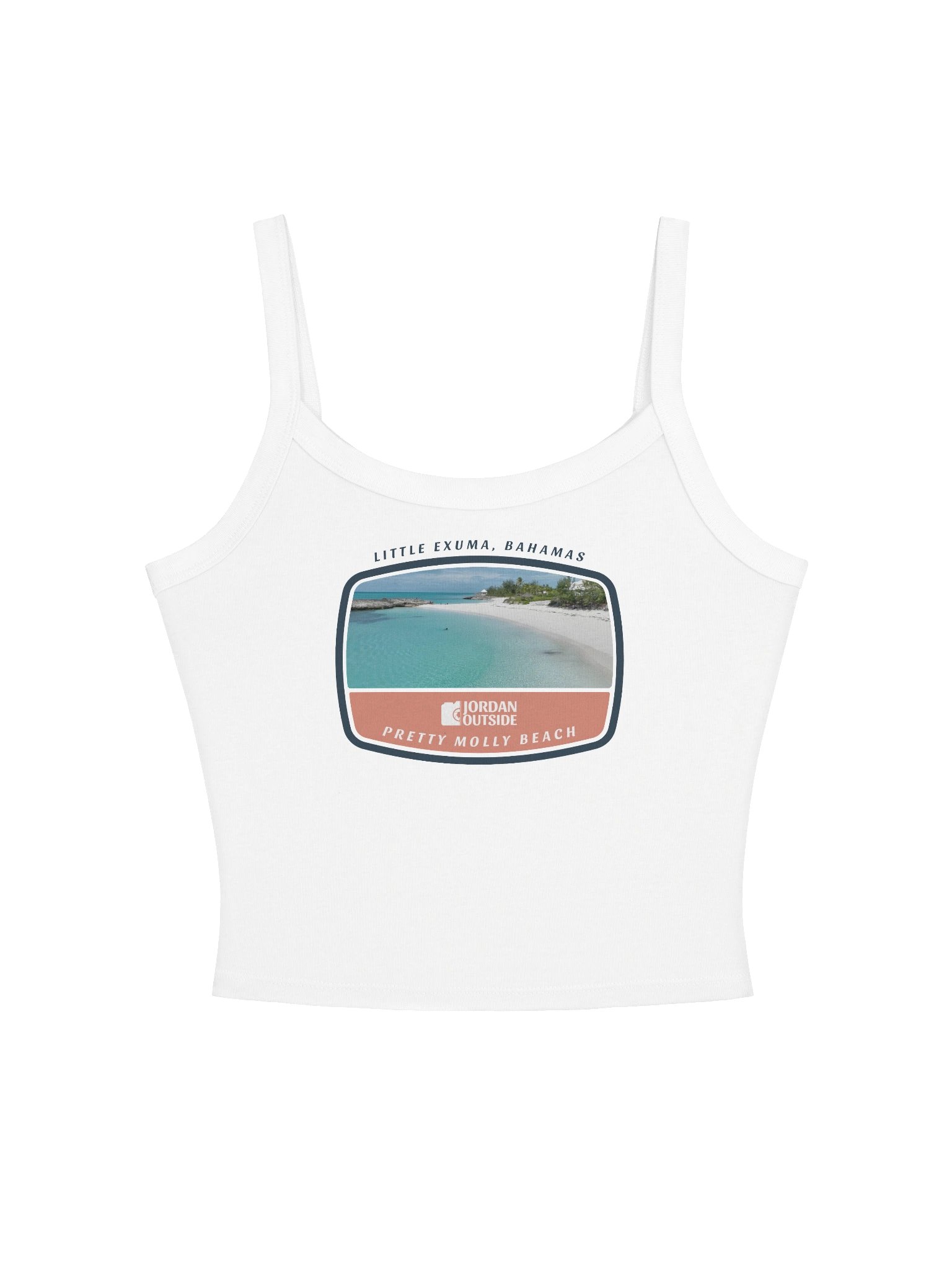 Pretty Molly Beach, Little Exuma, Bahamas (Women's Slim Strap Tank Top) product image (1)