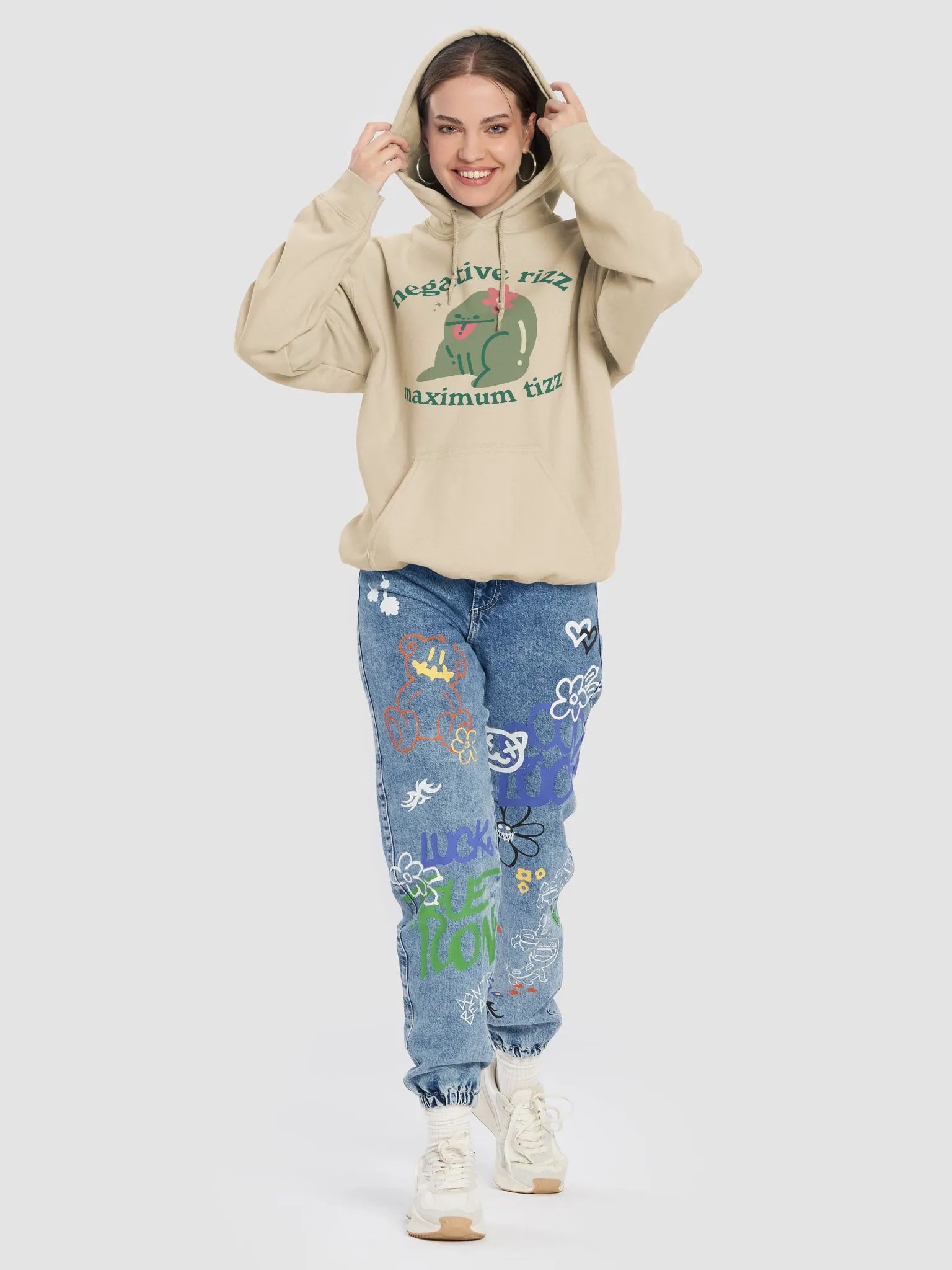 Negative rizz maximum tizz Hoodie product image (8)