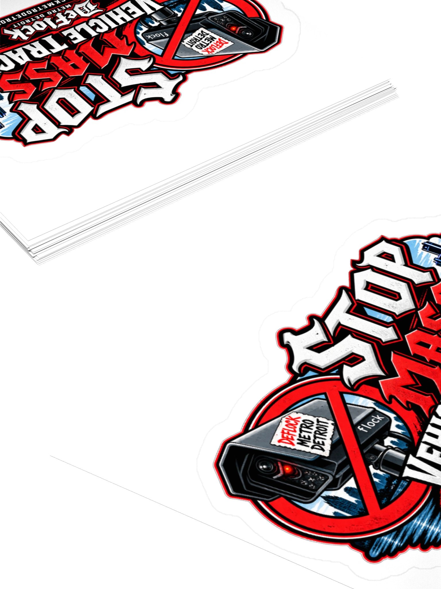 Stop Mass Vehicle Tracking Sticker product image (11)