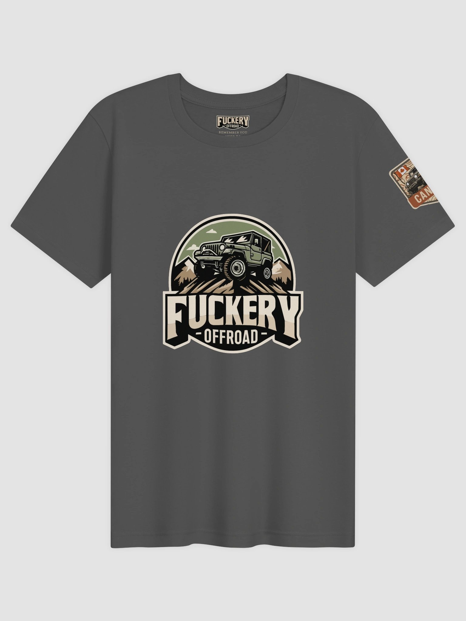 Unisex t-shirt with Fuckery Jeep Logo and Finesse Slogan (Dark colours) product image (111)