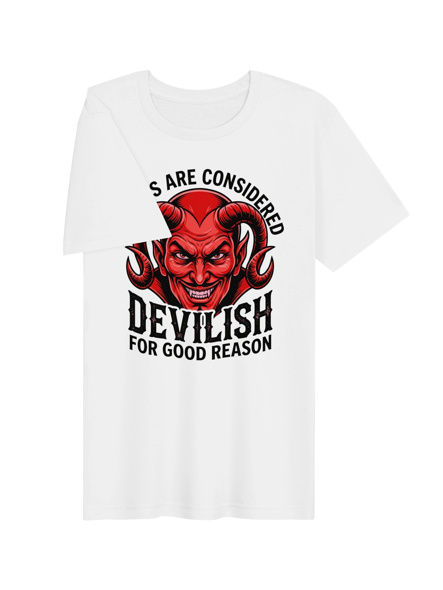Smiles are considered Devilish for good reason Statement Tee product image (13)