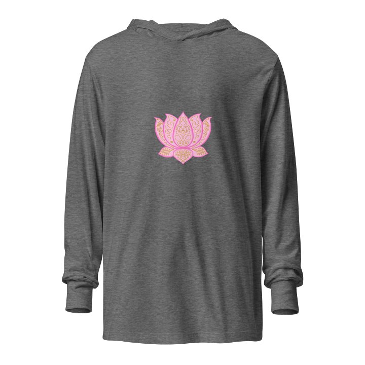 Golden Lotus Unisex Hooded Long Sleeve Tee product image (1)