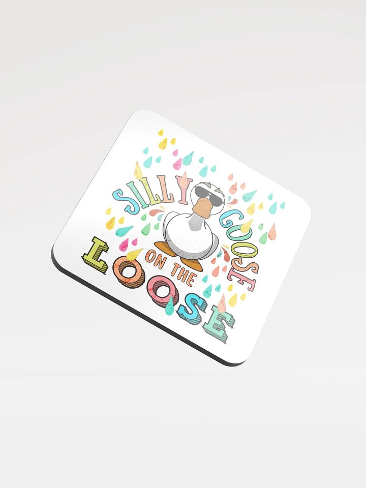 Silly Goose On The Loose Glossed Coaster product image (2)