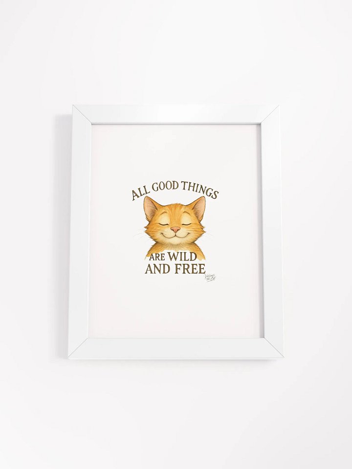 Wild and Free Vaikauri Cat Framed Matte Poster product image (1)