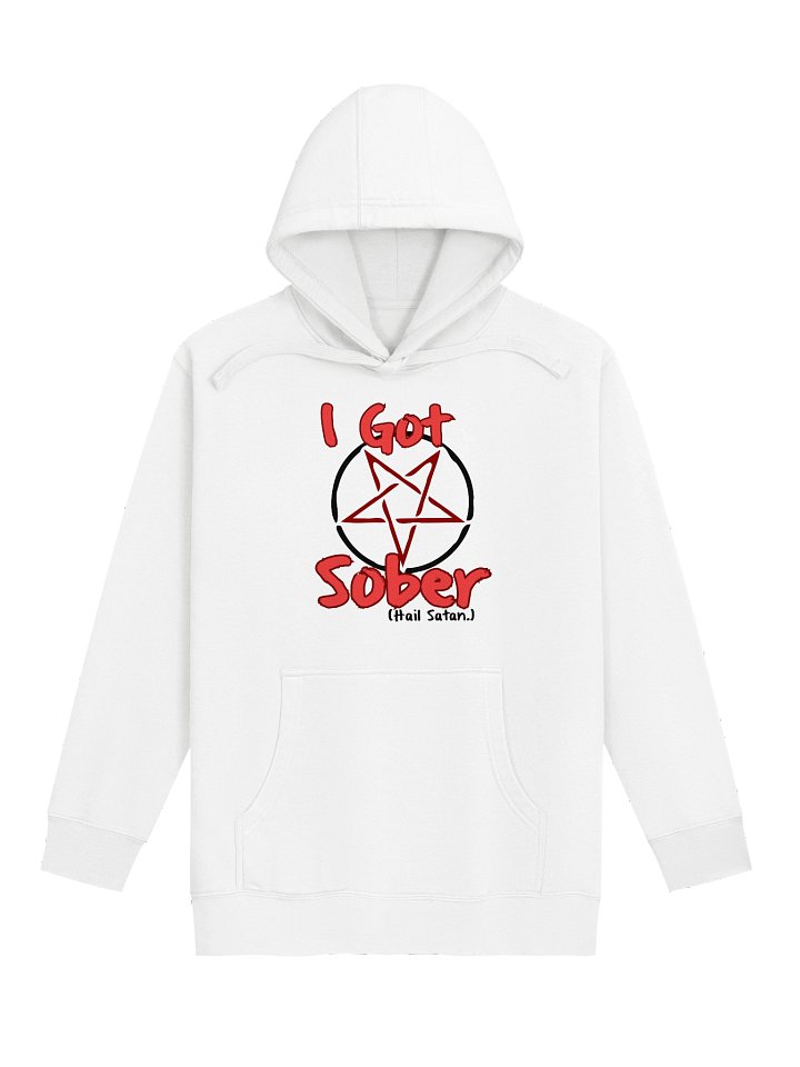I Got Sober Hail Satan Hoodie product image (1)