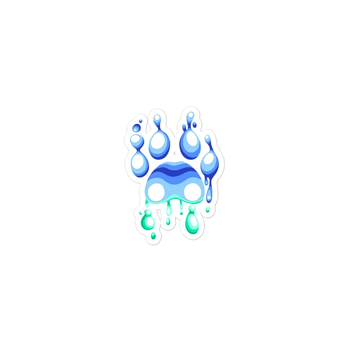 Gay Pride Lava Paw Sticker product image (1)