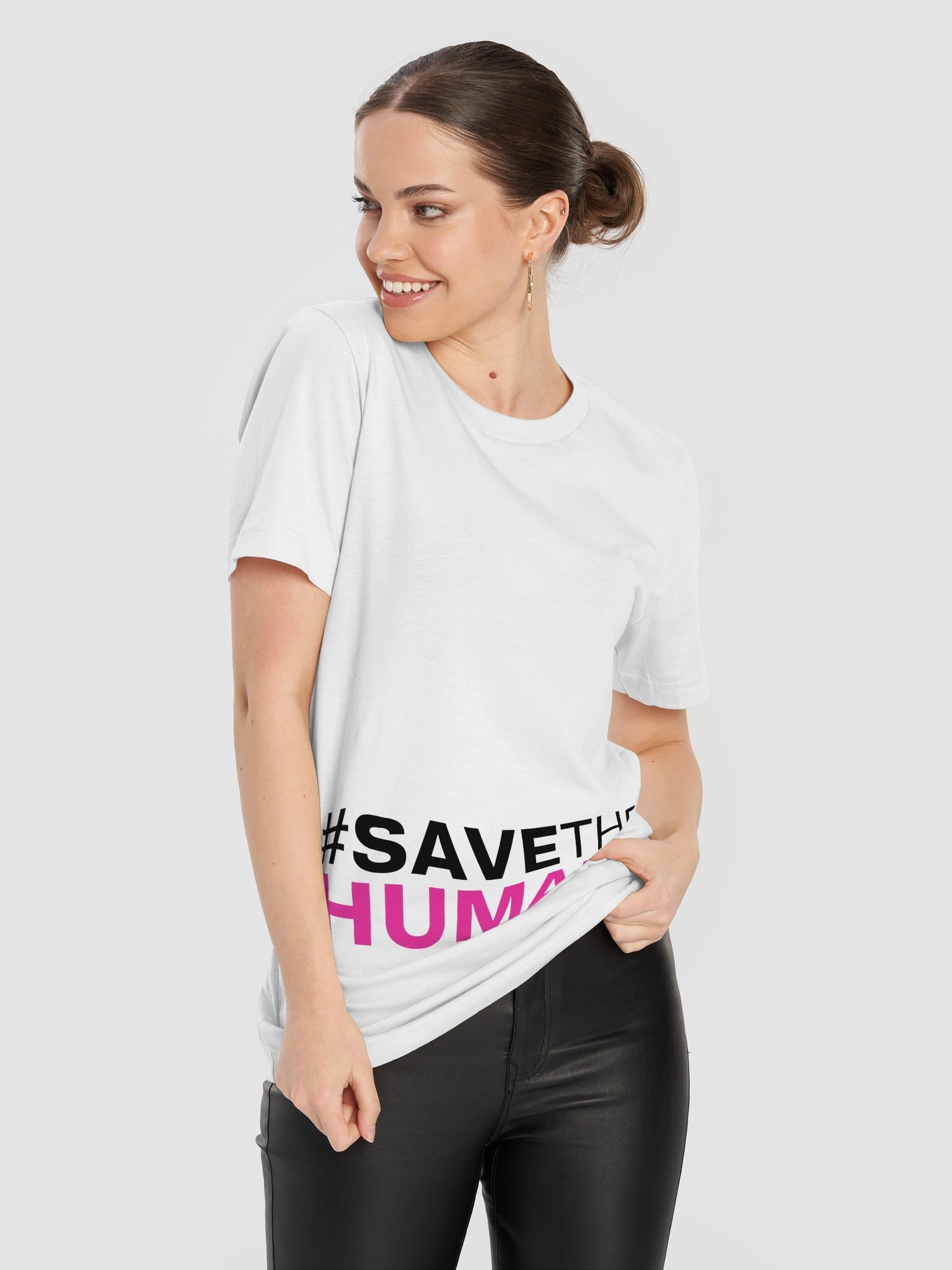 White T - Min Save The Humans product image (1)