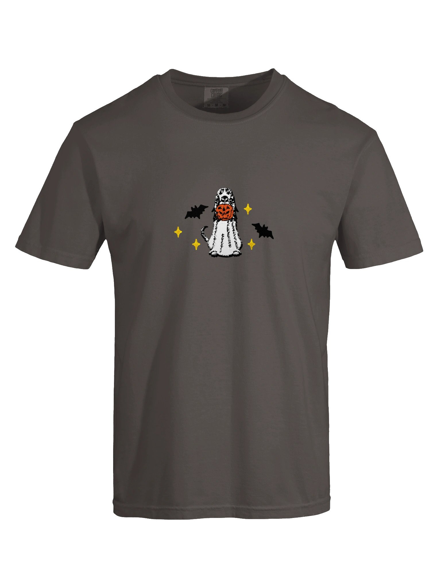 Halloween Saluki(White) Embroidered T-Shirt product image (28)
