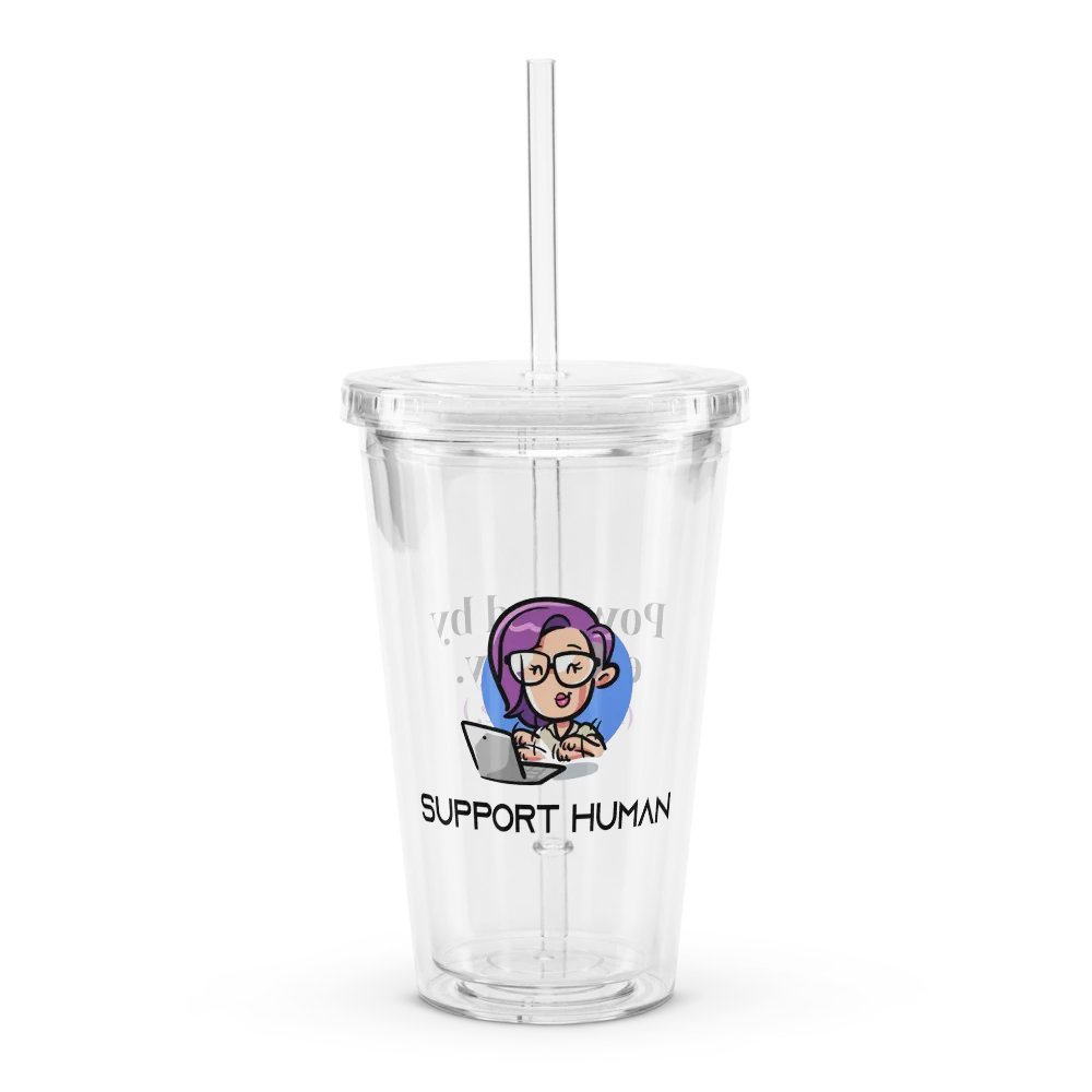 Support Human Clear Coffee Tumblr product image (1)