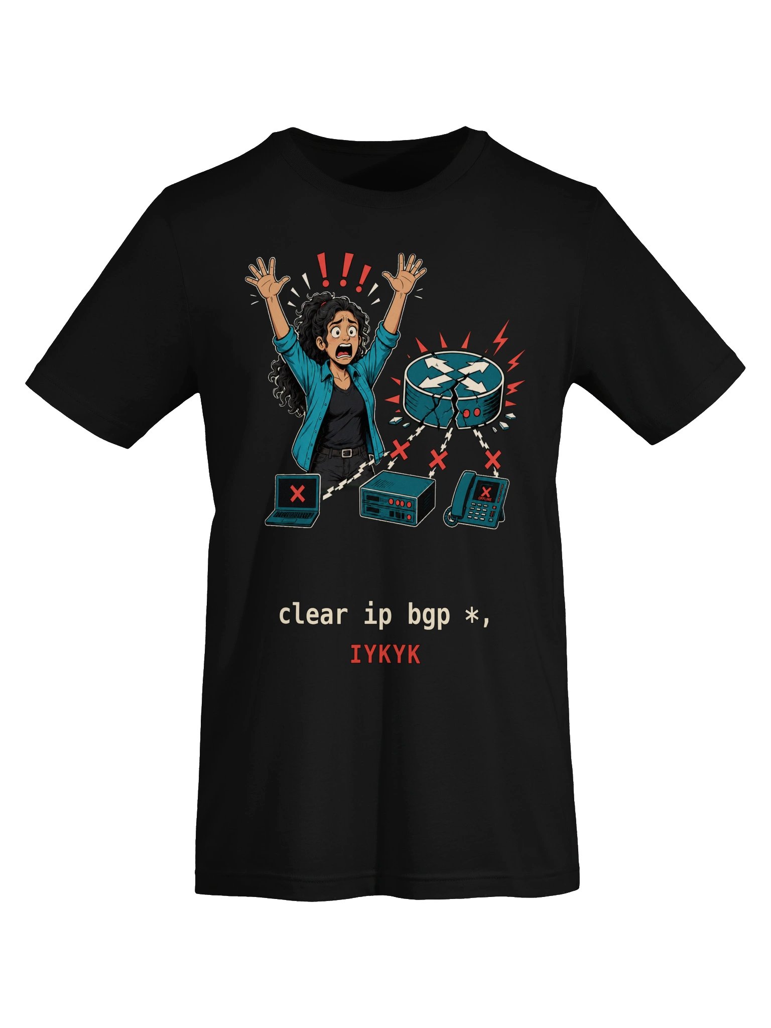 clear ip bgp * — IYKYK Tee (version 6) product image (5)