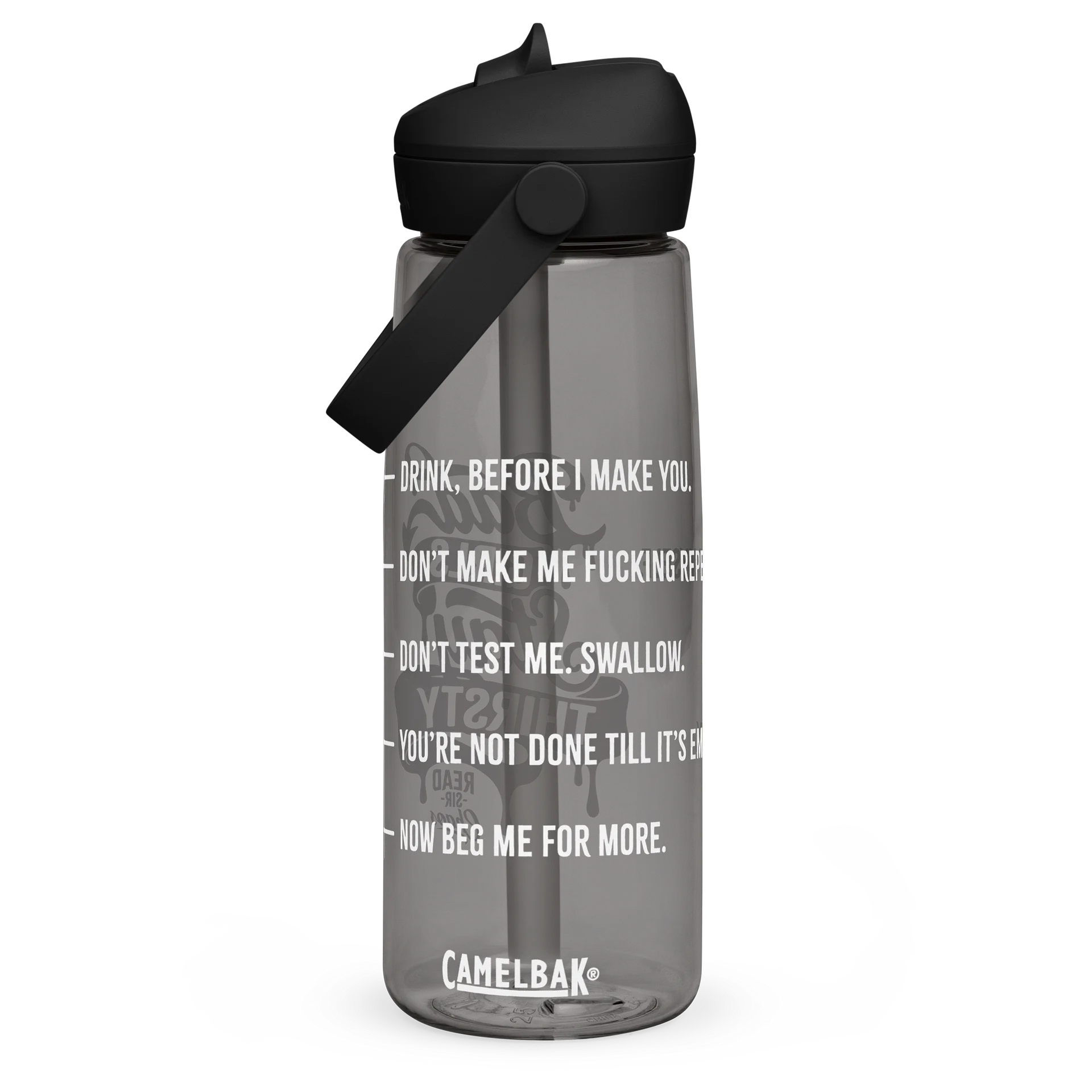 Bad Girls Stay Thirsty Flip Straw Bottle product image (3)