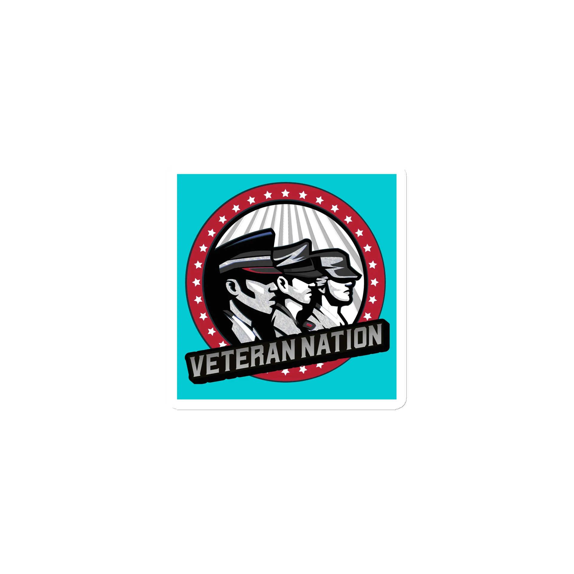 Veteran Nation Teal Magnet product image (1)