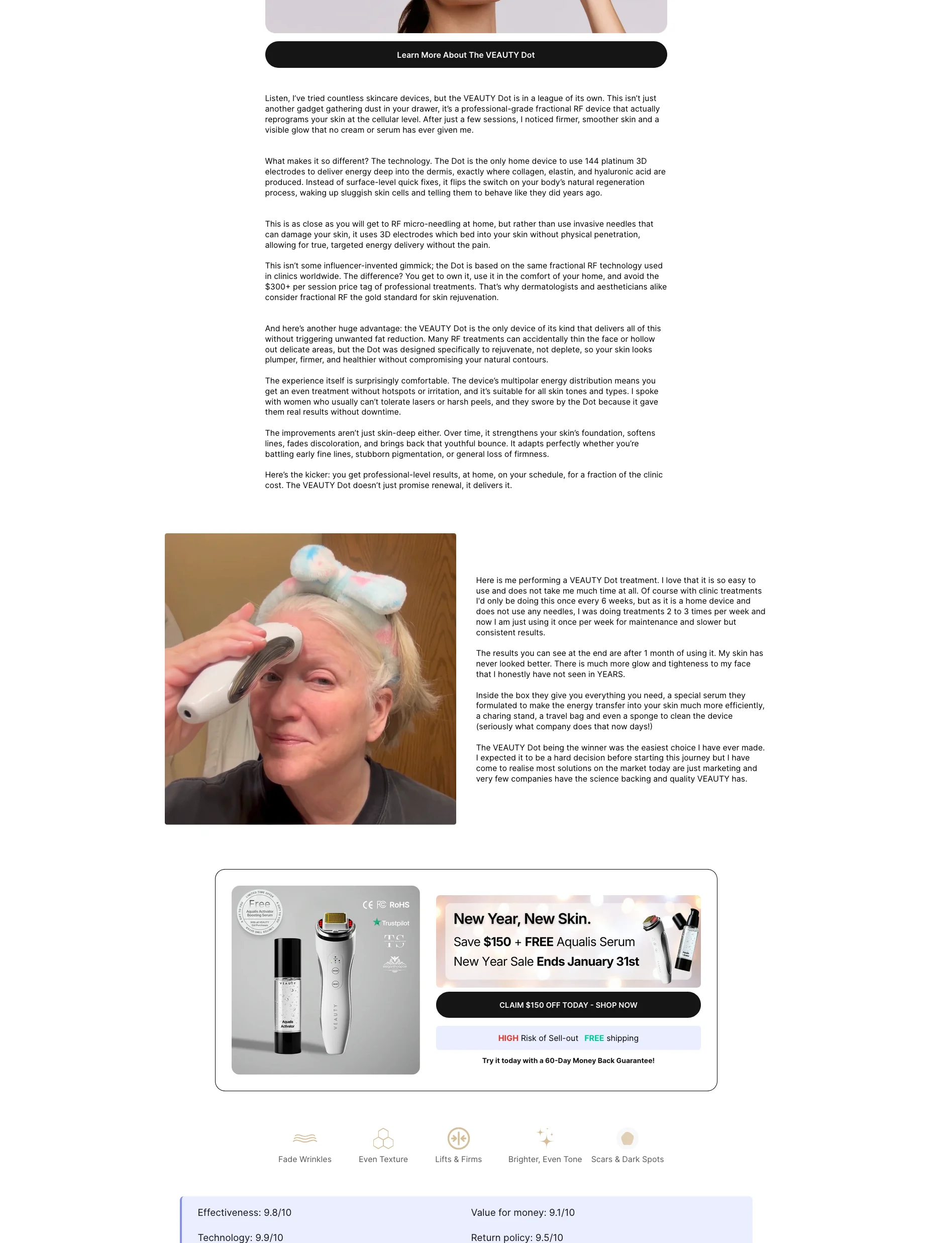Top 5 Home Beauty Devices Comparison Page | Gempages Template product image (3)