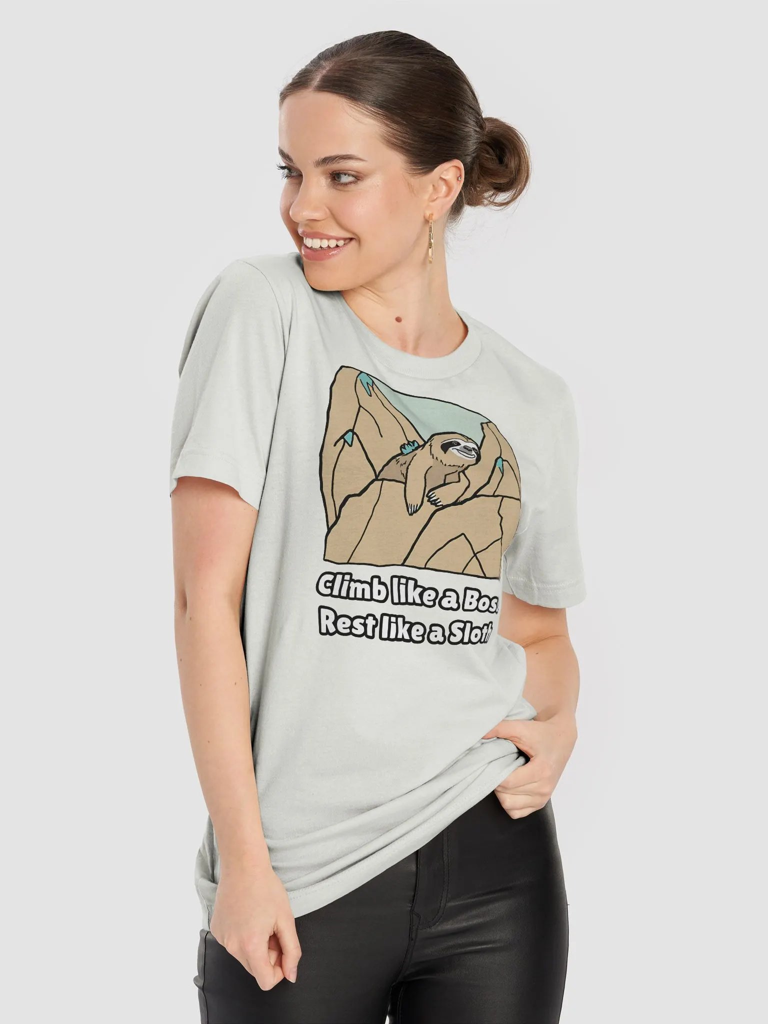 Climb Like a Boss Rest Like a Sloth - Climbing T-Shirt product image (5)