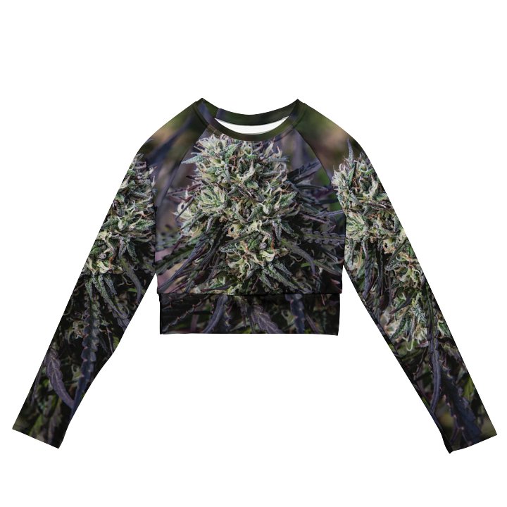 Royal Purple Cultivated Print All Over Long Sleeve Crop product image (2)
