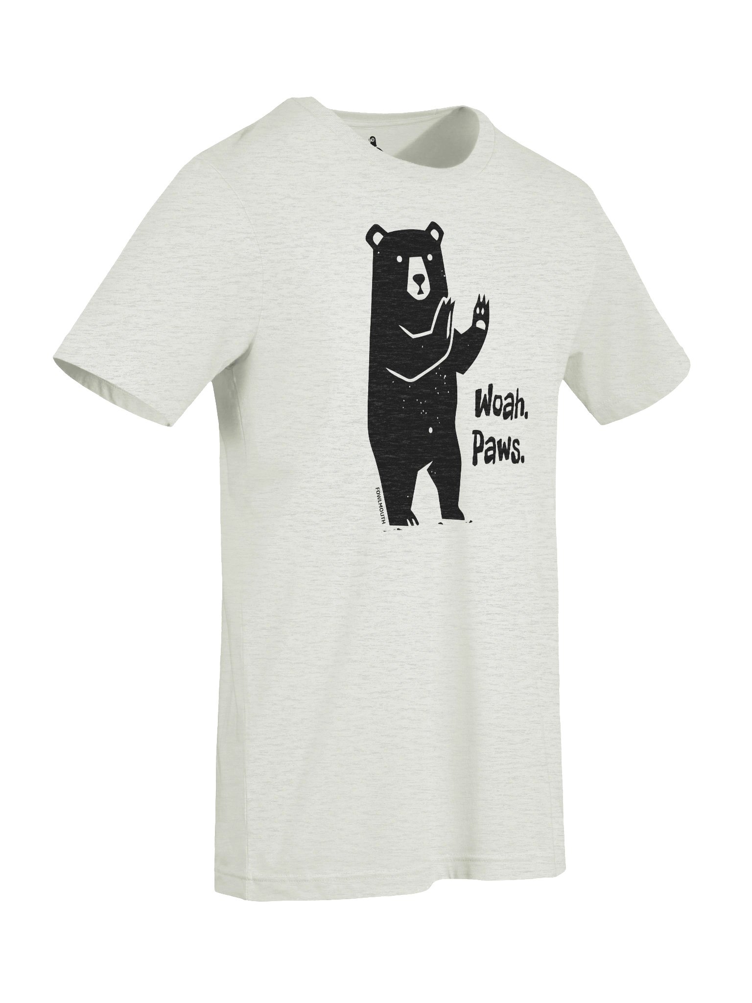 Fowlmouth Woah. Paws. Bear Supersoft T-shirt product image (9)