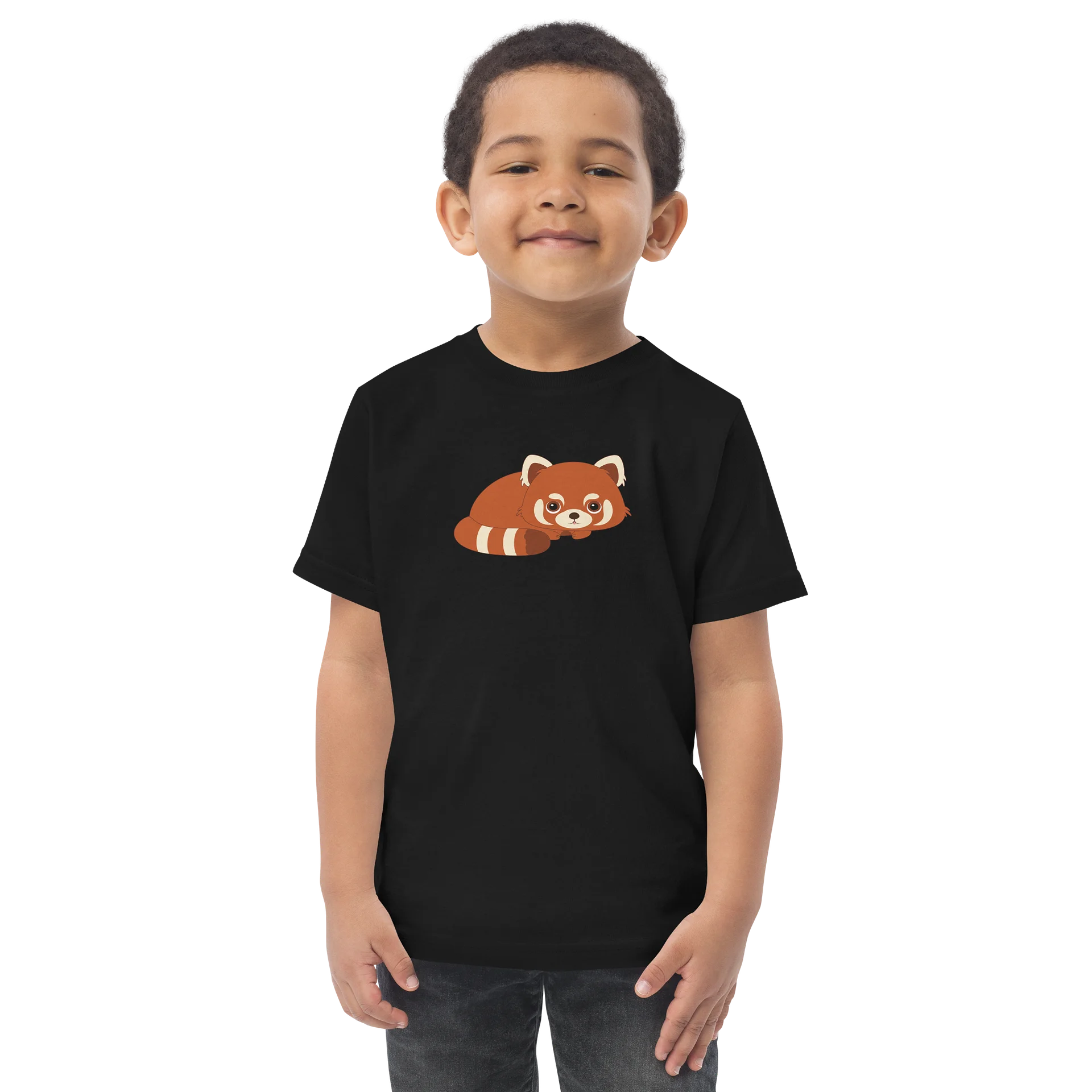 Woodland Animals Red Panda Toddler Jersey T-Shirt product image (1)