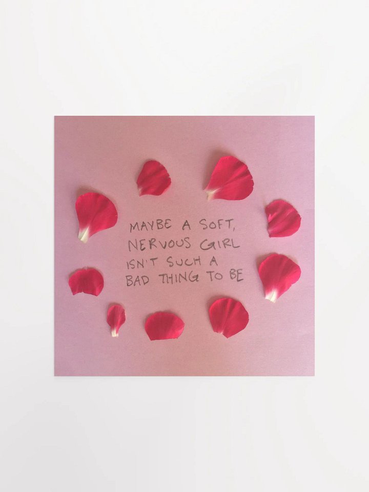 Soft Nervous Girl Art Print product image (3)