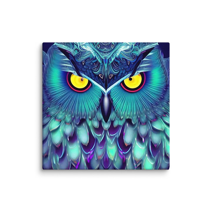 Fantasy Fractal Owl Art - v5 product image (1)
