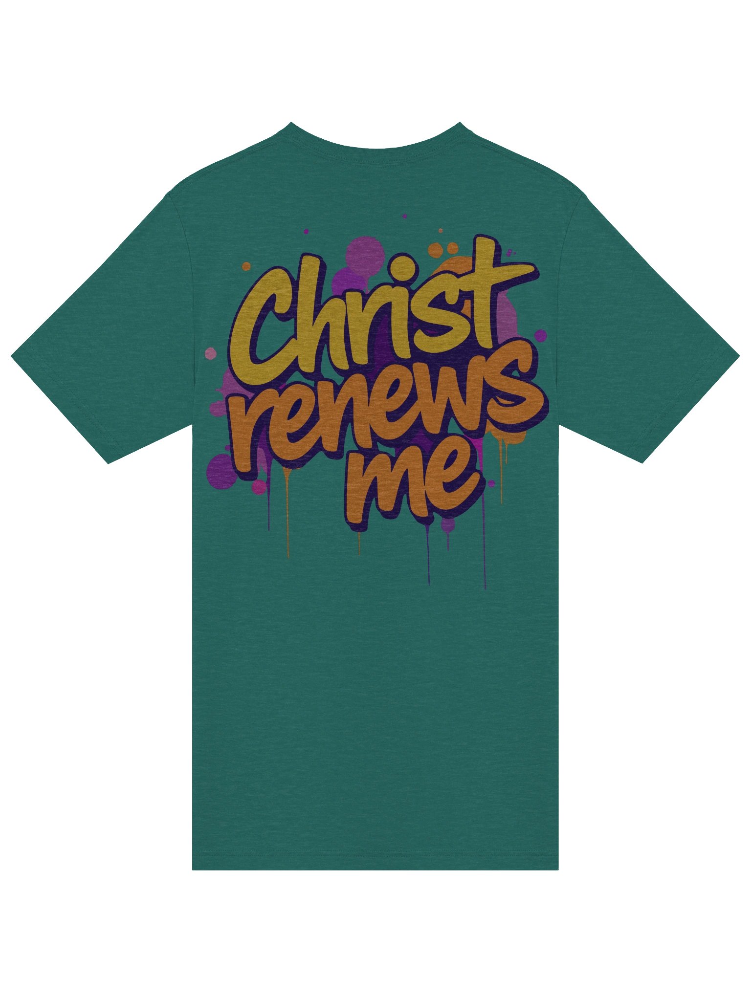 Christ Renews Me Graffiti T-shirt product image (5)