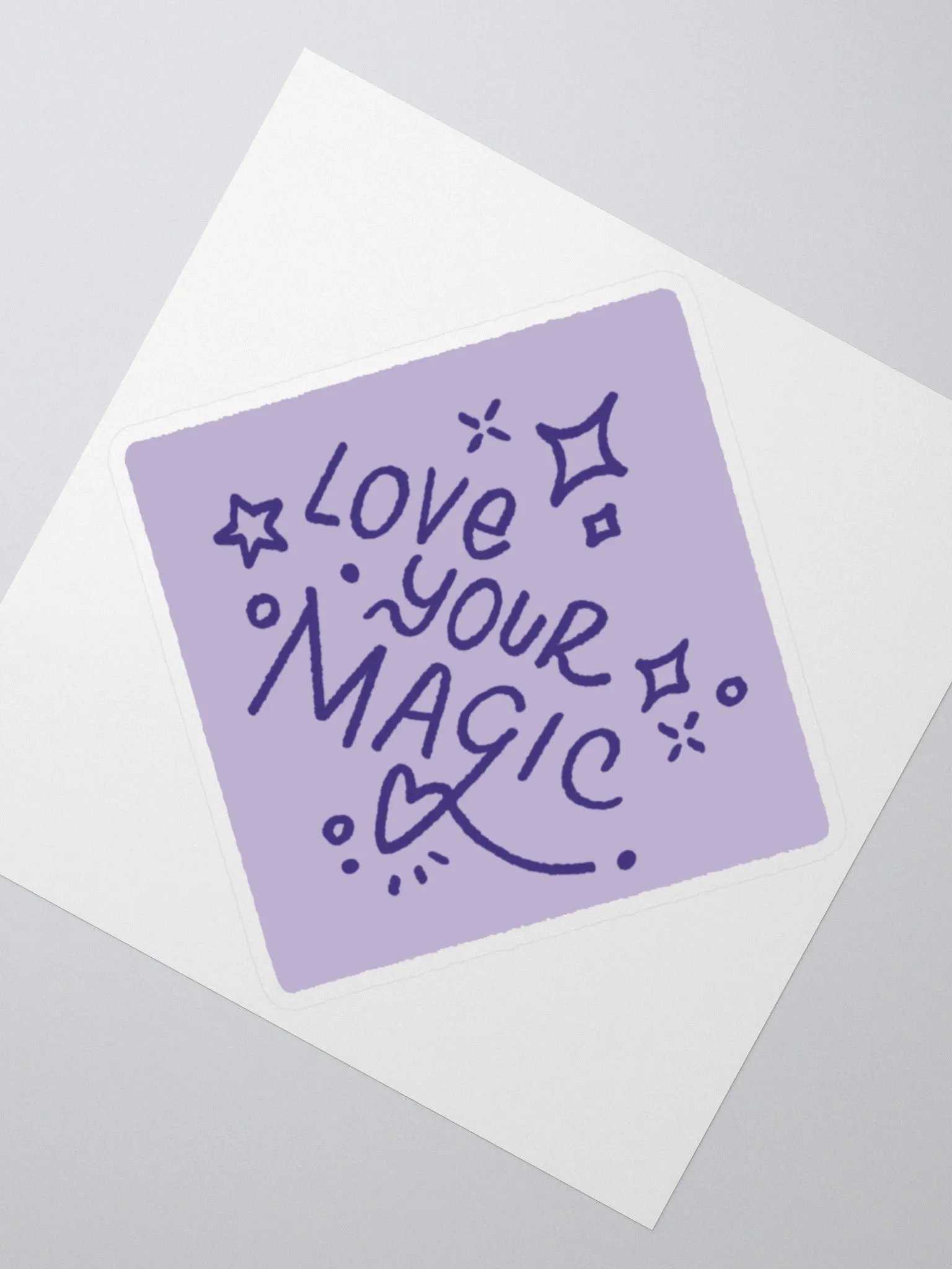 LOVE YOUR MAGIC STICKER PURPLE product image (2)